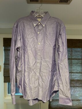 Men's Lavender Button-Down Dress Shirt